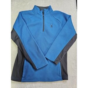 Spyder 1/4 Zip Blue Pullover Mens XL